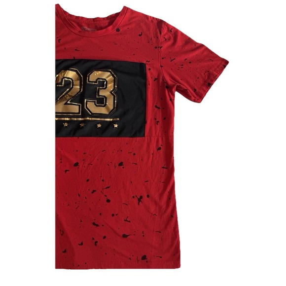 Brooklyn Laundry 23 Red Splatter Crew Neck T Shirt Medium - Picture 3 of 10